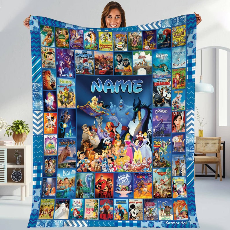 Disneyland Blanket Personalized Fleece Birthday Blanket for Magical Memories