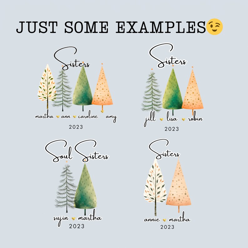 Sister Ornament Unique Christmas Gift for Three Sisters Sister Ornament Unique Christmas Gift for Three Sisters