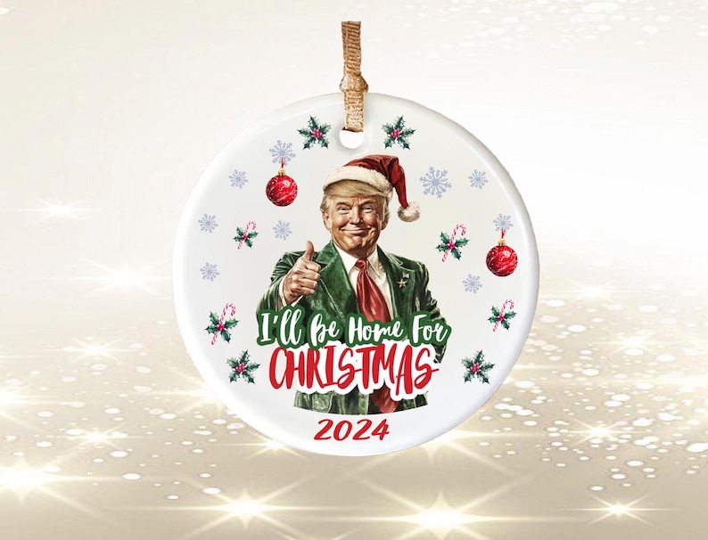 Trump Christmas Ornament A Humorous Gift for Christmas Cheer
