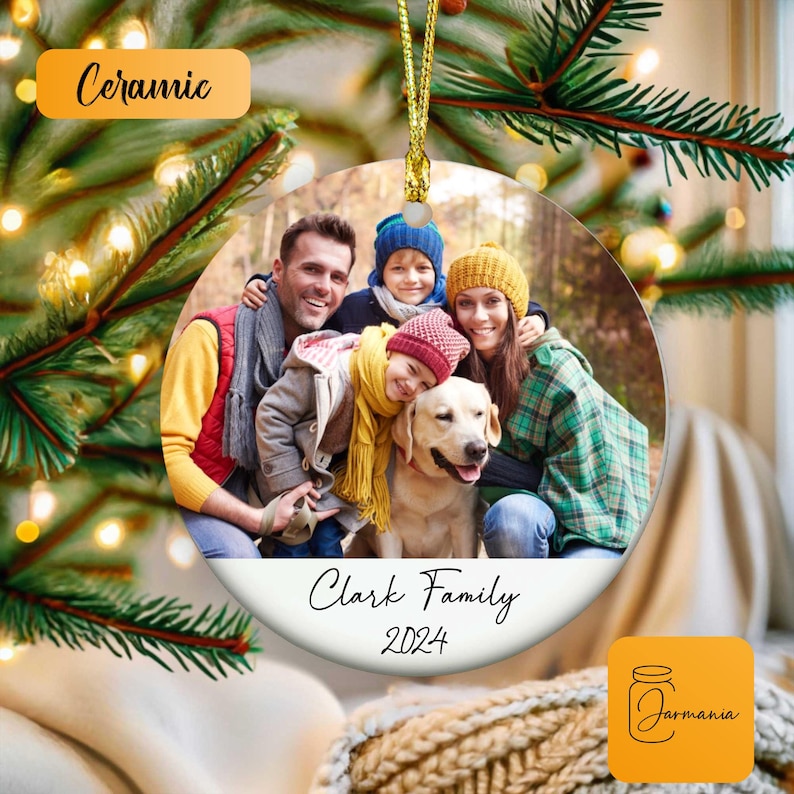 Custom Christmas Ornaments Capture Family Memories with Personalized Xmas Decor